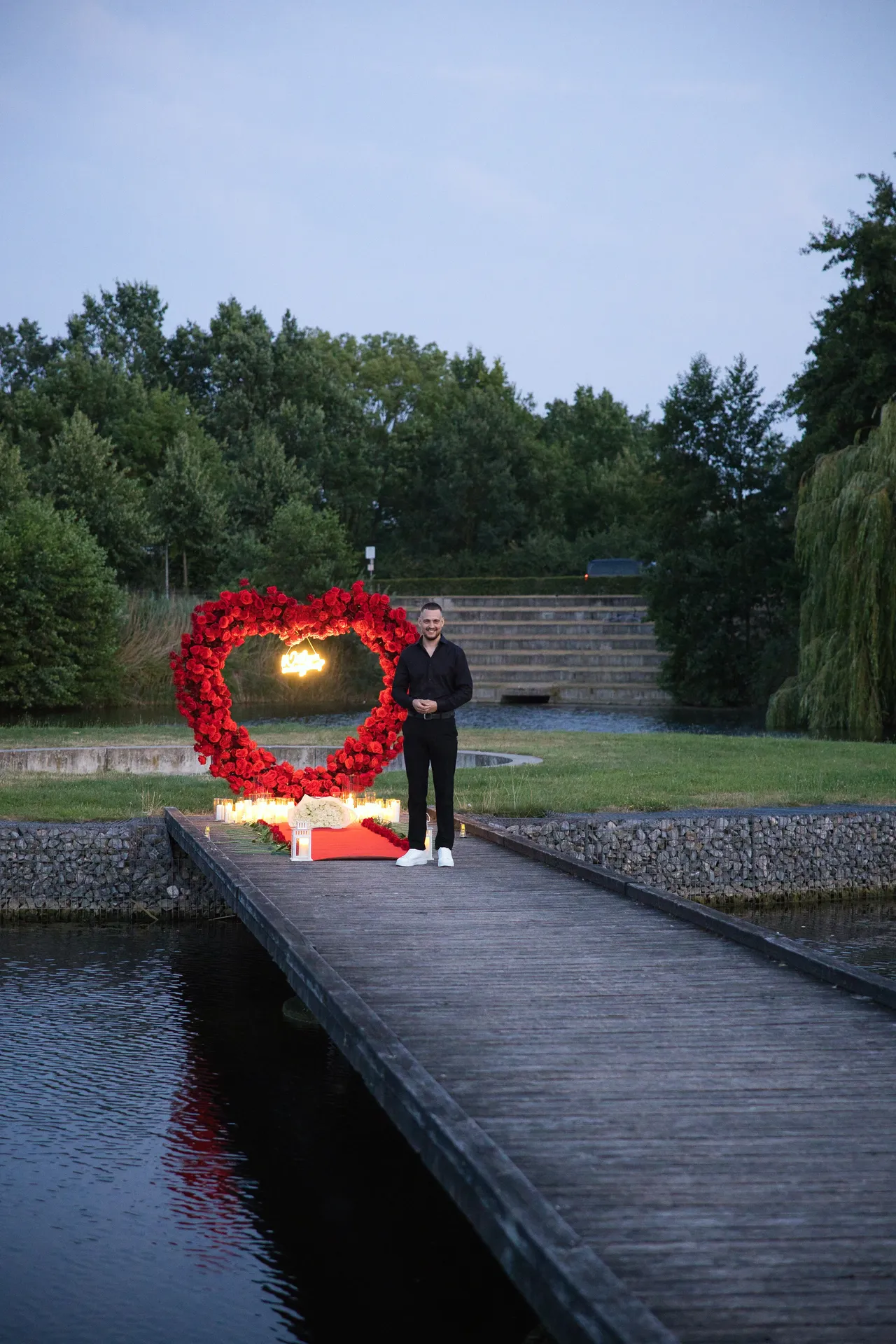 Sonnenuntergang Heiratsantrag